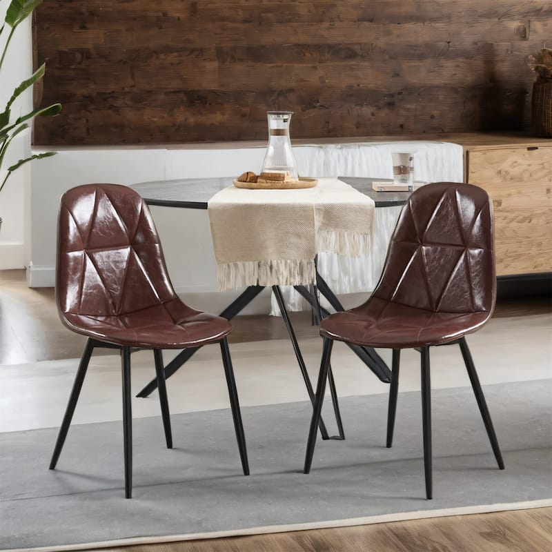 Ergonomic Dining Chairs - 330LB Capacity, Water-Resistant, Set of 2/4