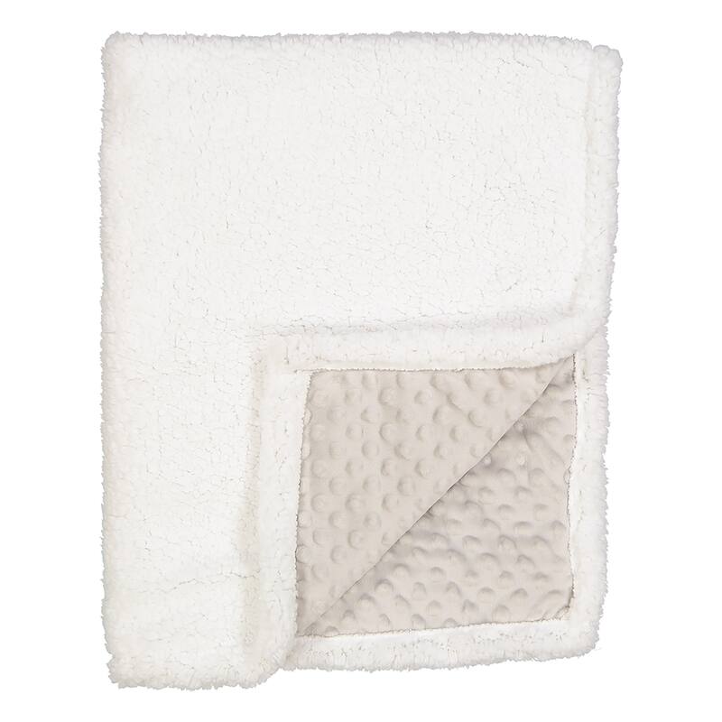 Popcorn Sherpa Baby Blanket