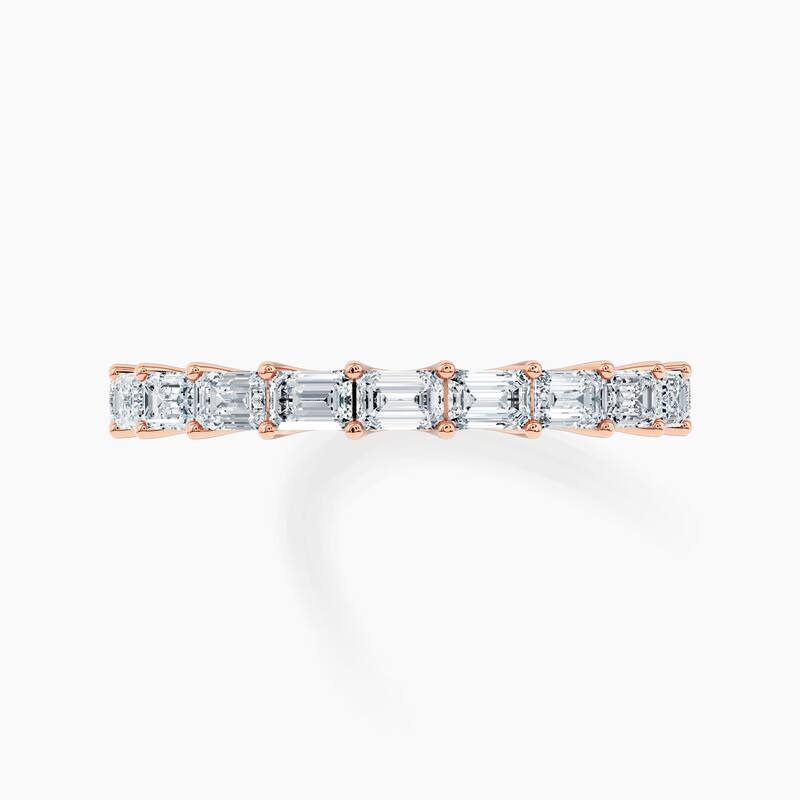 Auriya 14k Gold Emerald East-West Lab Grown Diamond Half Eternity Band 1.10 - 4.50 ct. tw. (F-G, VS)