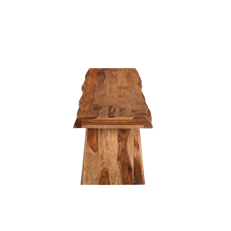 Avenue 68" Live Edge Wood Dining Bench
