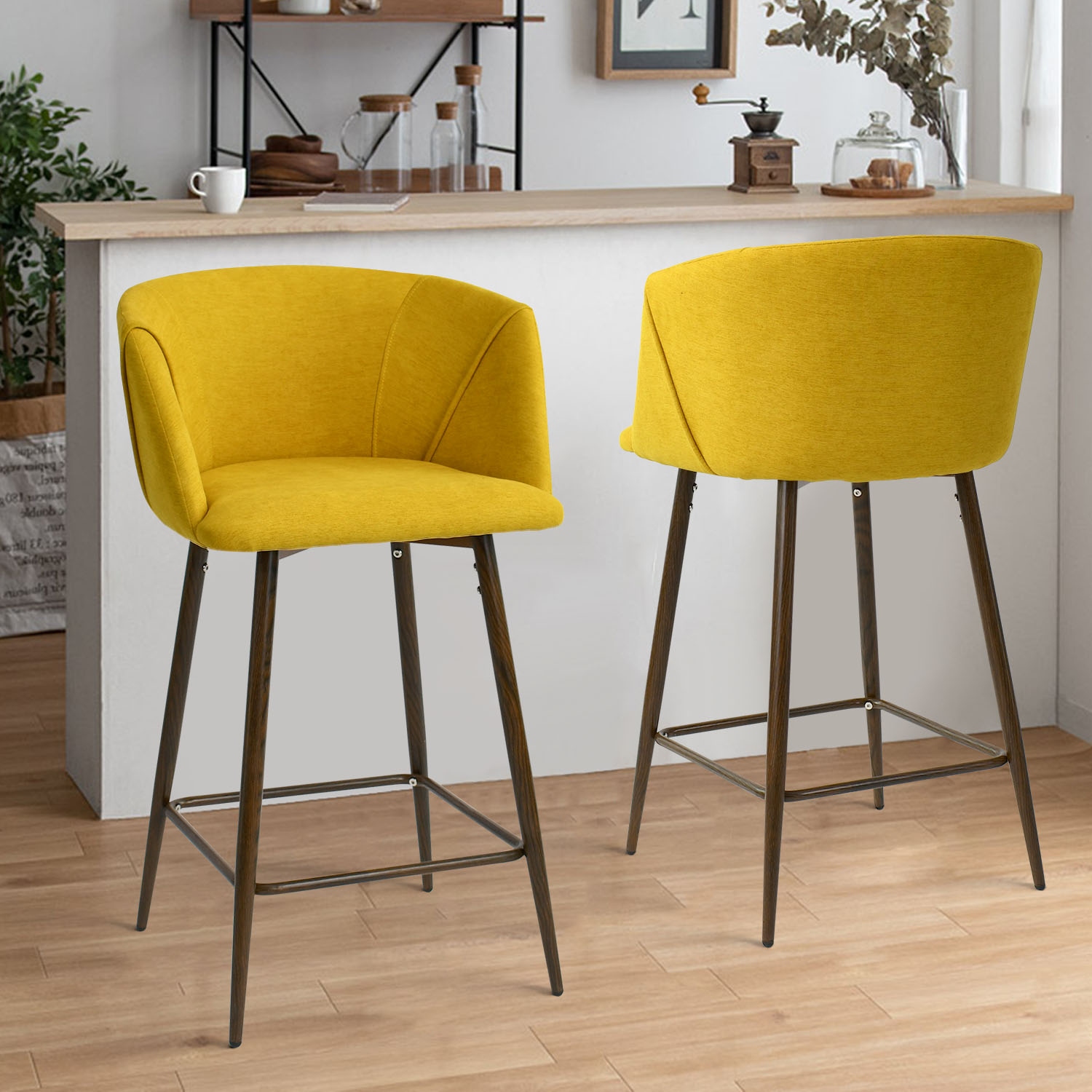 Wide Seat Barrel Shape Upholstered 26
