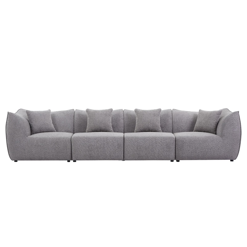 Comfy Sofa Couch Convertible Modular Sectional Sofa with Deep Seats 3/4 Seater Sofa