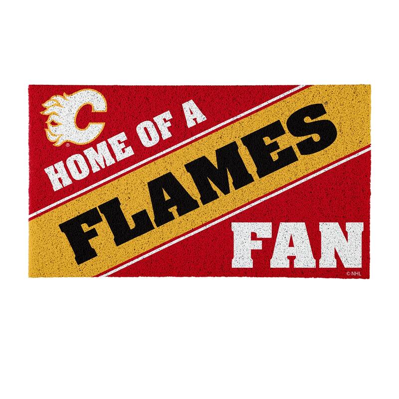 Calgary Flames PVC Door Mat - Multi-Color