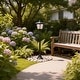 preview thumbnail 4 of 6, 1 Pack 40" Solar Garden Lamp Post Light with Removable Cute Rabbit Design Panel, Waterproof LED Pathway Light - 40