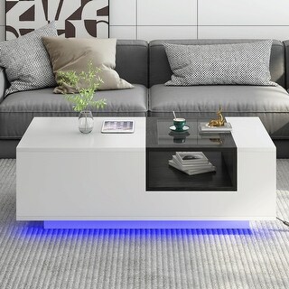 47.5'' LED Coffee Table with Storage - Bed Bath & Beyond - 38119577