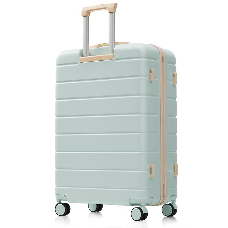 Premium ABS Travel Luggage Set,Three-Piece TSA Lock Suitcase Ensemble