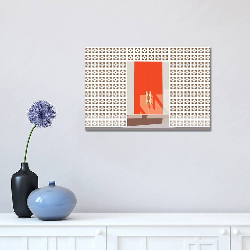 iCanvas "Mid Century Modern Front Door" by Jen Bucheli Canvas Print - 12x18x1.5