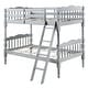 preview thumbnail 6 of 8, Classic Rectangular Design Twin over Twin Bunk Bed-Blue