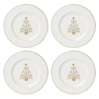 Lenox Federal Platinum Tree Accent Plates, Set of 4