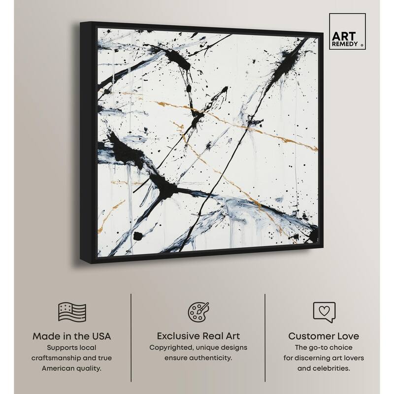 Splintered Impact I Canvas by Art Remedy