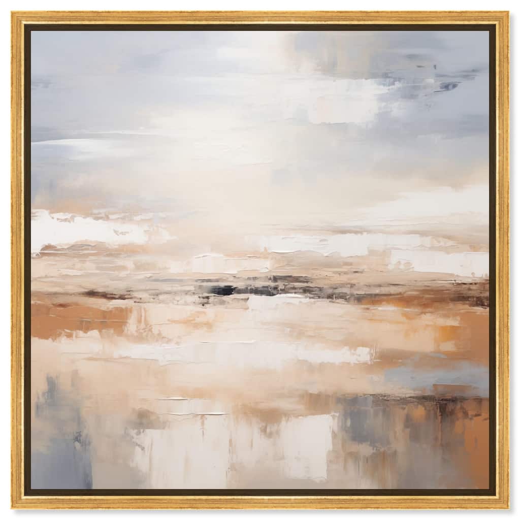 Tonal Strata Canvas by Art Remedy