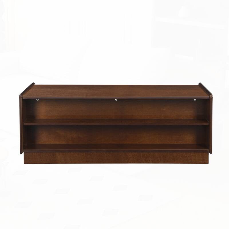 Rectangle Coffee Table with 4 Drawers and 2 Display Shelves