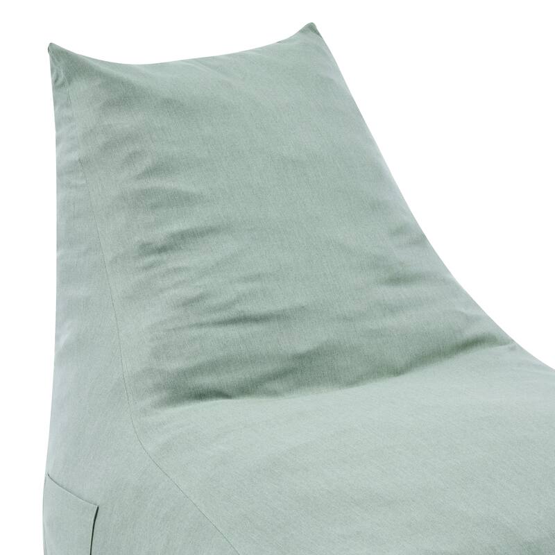 Christopher Knight Home - Lila Outdoor Patio Ergonomic Upholstered Bean Bag Chair with Shredded Foam Filled & Removable Cover