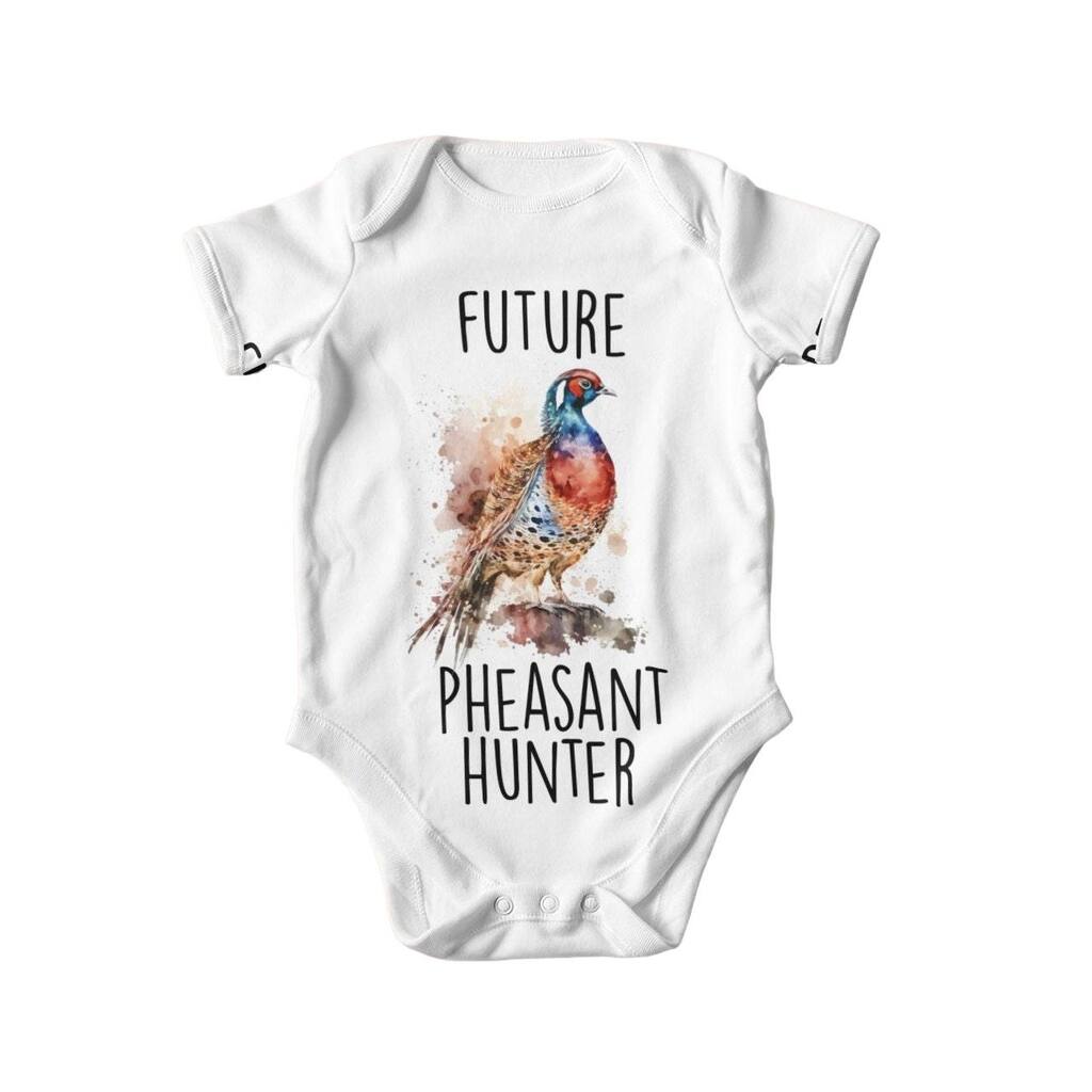 Pheasant Hunter - Baby Boy Girl Clothes Infant Bodysuit Funny Cute Newborn