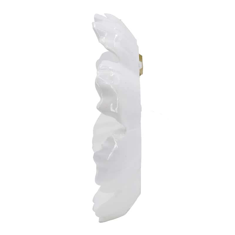 Rose Hanging Wall Accents - 12" - White - Set of 2