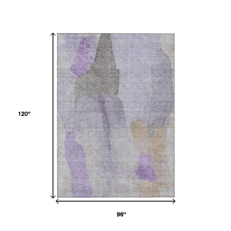 HomeRoots Abstract Transitional Rectangle Outdoor Rug