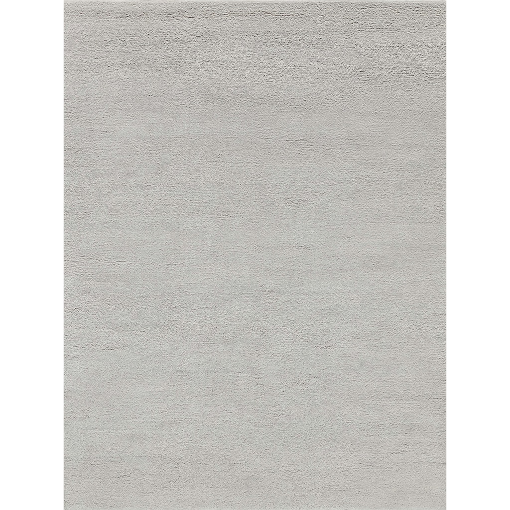 EXQUISITE RUGS Merino Hand-knotted Merino Wool Beige Area Rug.