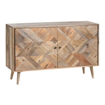 Whitaker 2-Door Mango Wood Chest, Natural