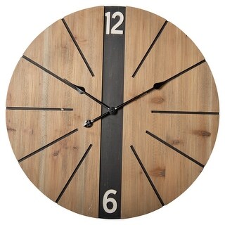 Wooden Router Cut Wall Clock - 26