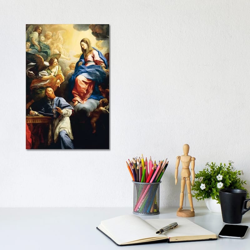 iCanvas "Virgin with Child appearing to St. Francis de Sales, 1691" by Carlo Maratta Canvas Print - 12x8x0.75