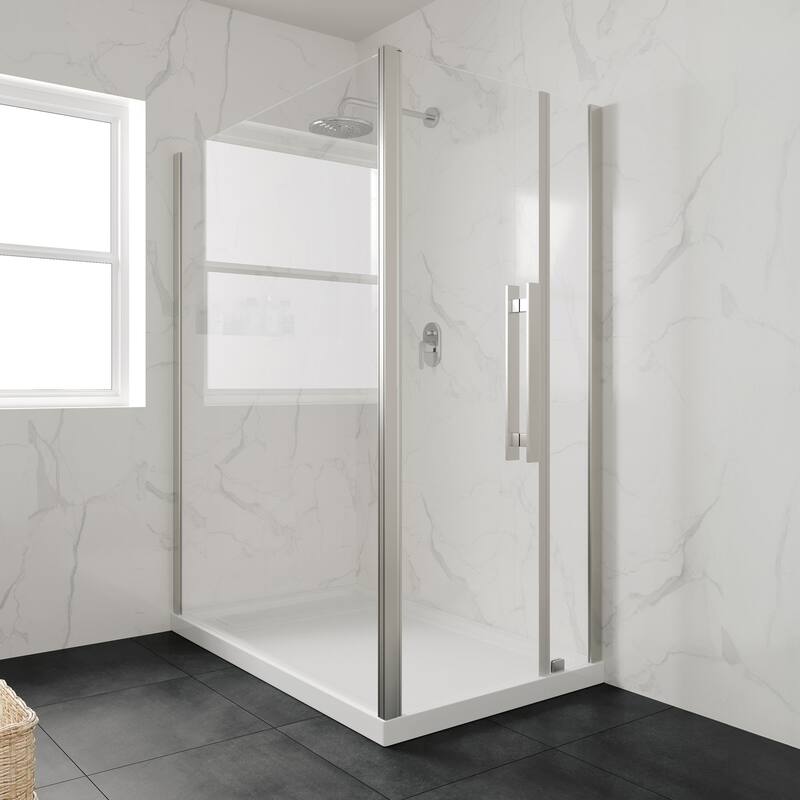 OVE DECORS Adena White Shower Base 60x36 in white