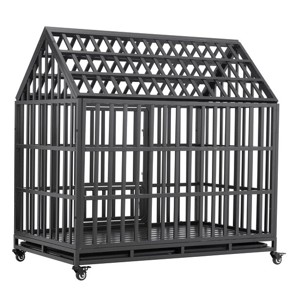 Outdoor & Indoor Dog Houses,Heavy Duty Dog Cage pet Crate with