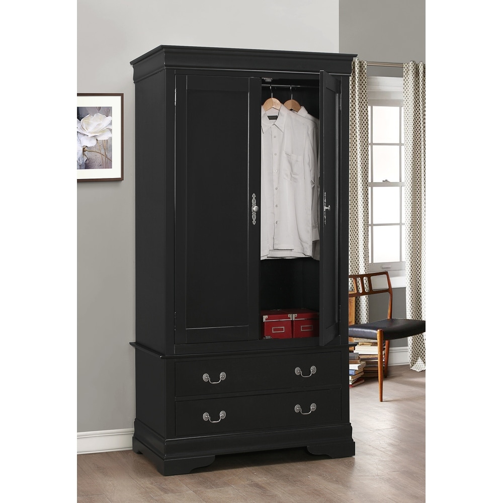 Black Armoires and Wardrobes - Overstock Black Armoires and Wardrobes - Overstock