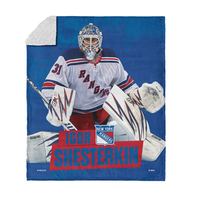 NHL Player Silk Touch Sherpa Throw Blanket