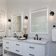 preview thumbnail 12 of 20, Modern Black Gold Bathroom Vanity Light Dimmable Wall Sconces with Cylinder Glass