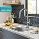 preview thumbnail 113 of 137, KRAUS Kore Workstation Drop-In Stainless Steel Kitchen Sink