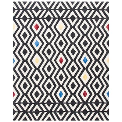 SAFAVIEH Handmade Soho Fabiola Diamond N.Z. Wool/ Viscose Rug