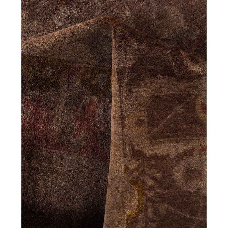 Overdyed One-of-a-Kind Hand-Knotted Area Rug - Brown - 11' 10" x 17' 7"
