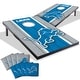 preview thumbnail 1 of 5, Detroit Lions NFL Compact 2x3 Tailgate Cornhole Board Set Include Carrying Case
