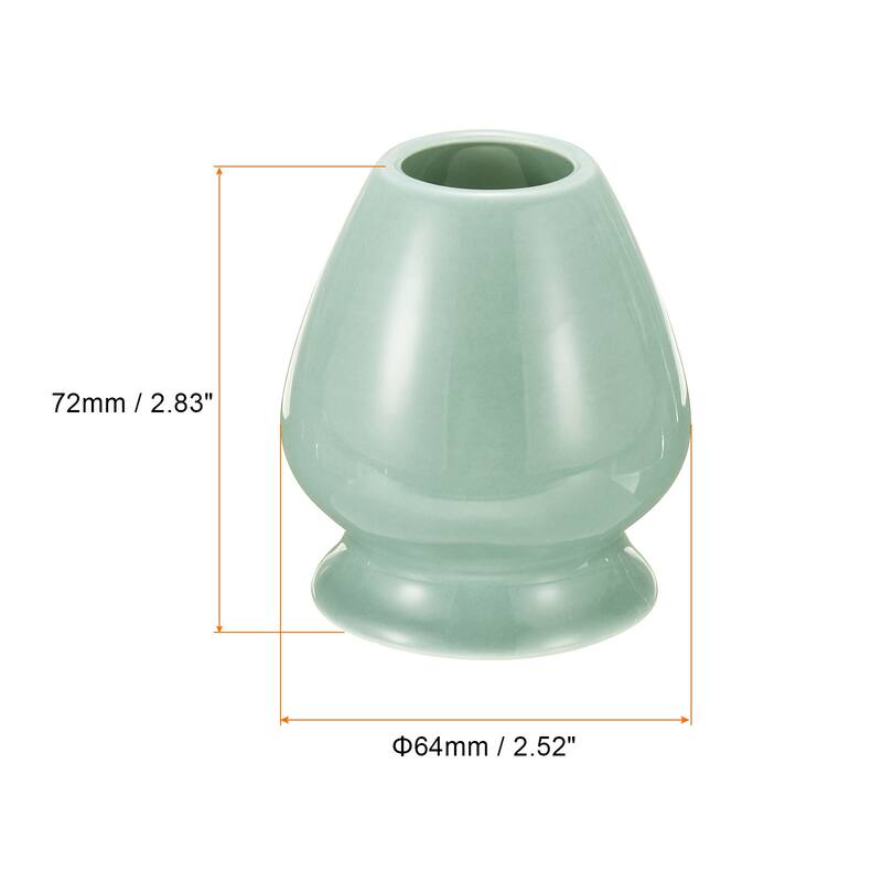 Ceramic Chasen Stand 72mm Matcha Whisk Holder Teas Set Whisks Stand - Green - 1Pcs