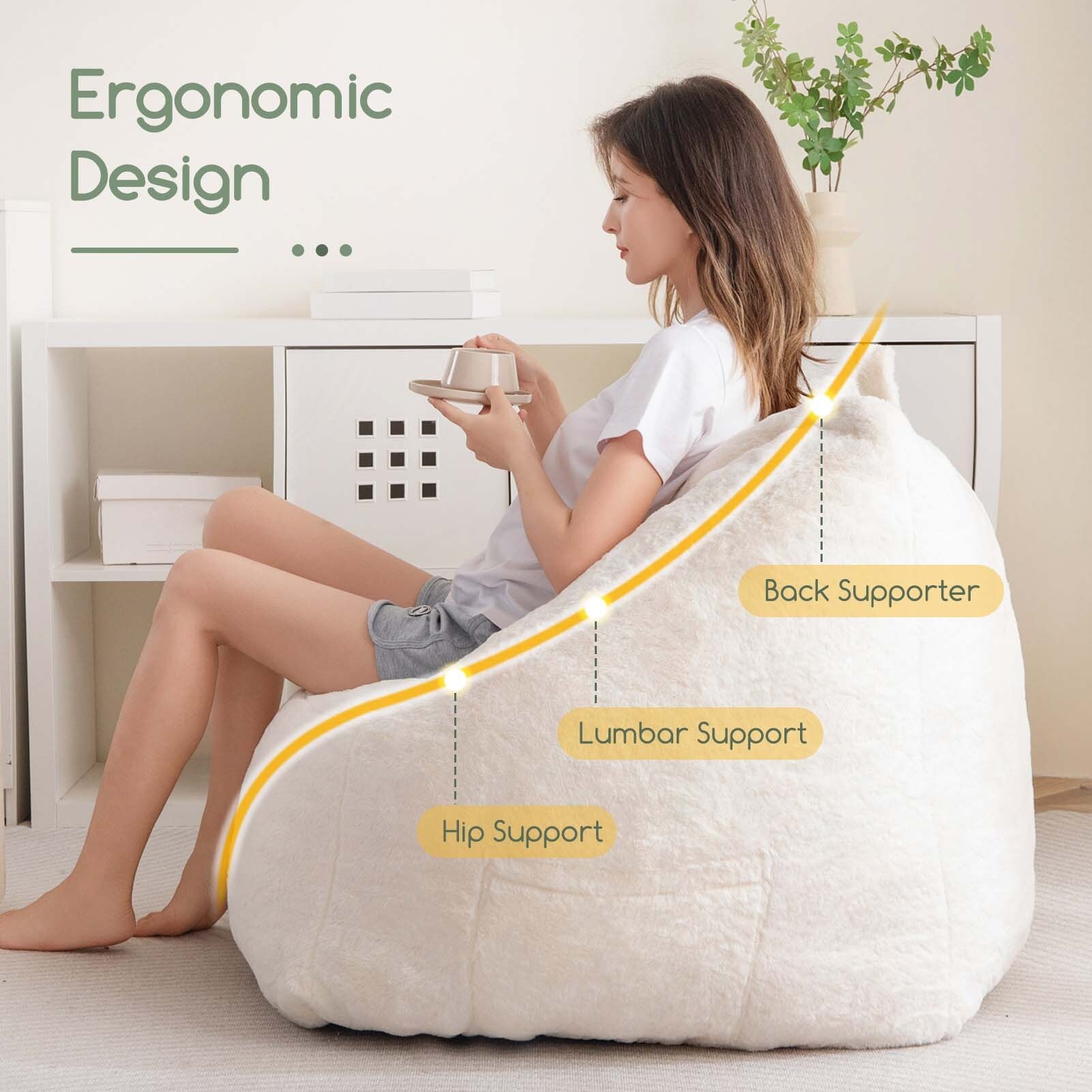 Ergonomic bean bag chair sale