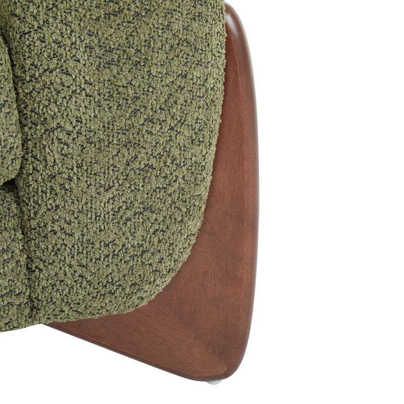 Tina Modern Upholstered Boucle Arm Club Chair by Christopher Knight Home