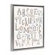 preview thumbnail 17 of 27, Stupell Nursery Animal Alphabet Chart Framed Floater Canvas Wall Art Design by Zirkus Design