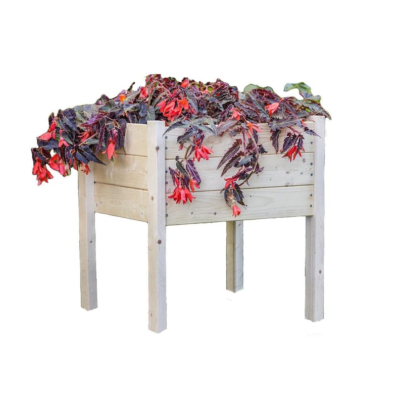 Zylina Raised Garden Planter Collection - Corner Planter Small - 22 x 22 x 26