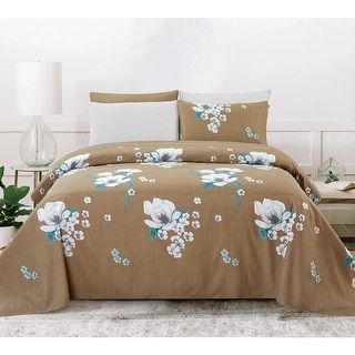 PREMIUS Wyatt Luxurious Wrinkle-Free Microfiber Sheet Set Bed - Main Image