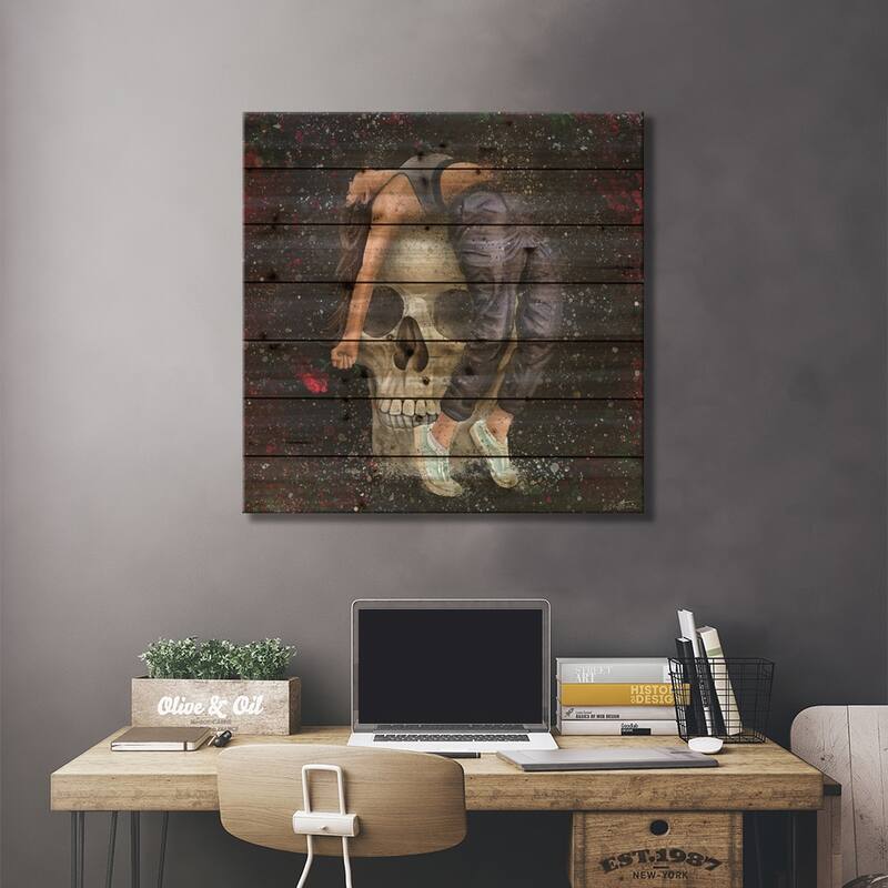 Poisoned Flower - Astro Cruise XXXIV Print On Wood by Ben Heine - Multi-Color