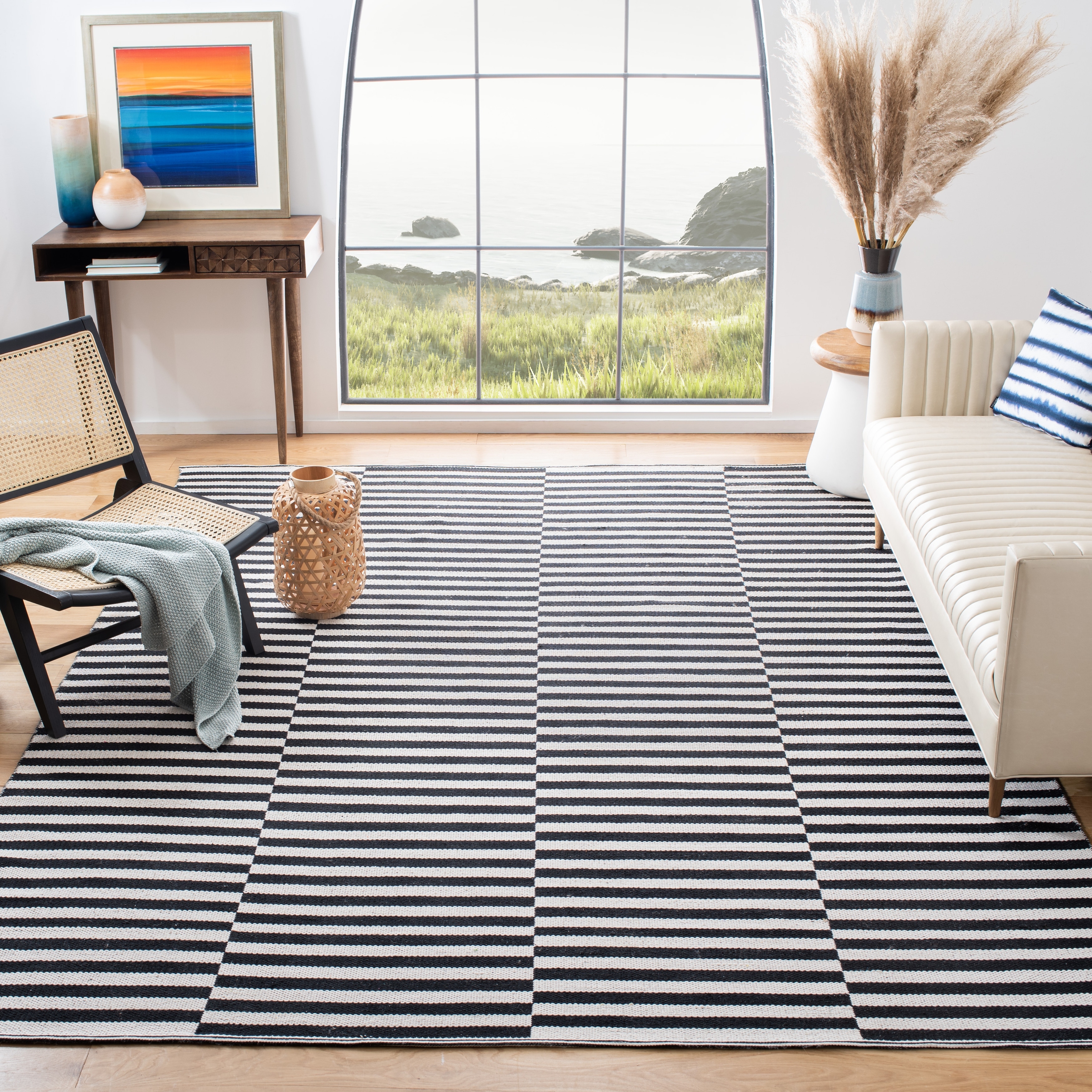 SAFAVIEH Handmade Flatweave Montauk Helena Casual Cotton Rug
