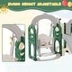 preview thumbnail 16 of 34, Toddler Slide,Swing Set 8 in 1,Kids Playground Climber Slide Playset with Basketball Hoop Freestanding Combination for Babies