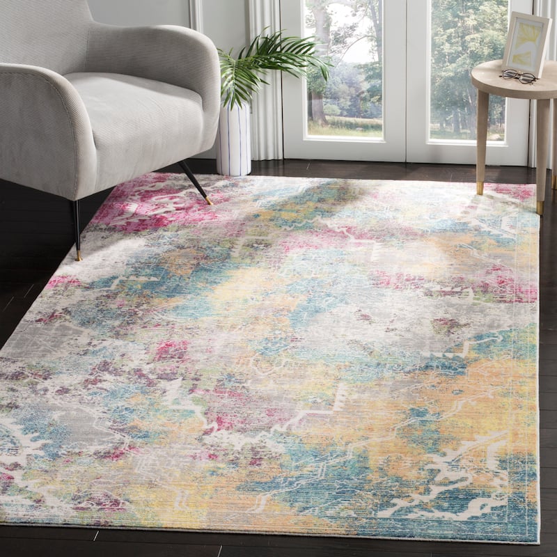 SAFAVIEH Mystique Adila Oriental Polyester Rug - 5' x 8' - Multi