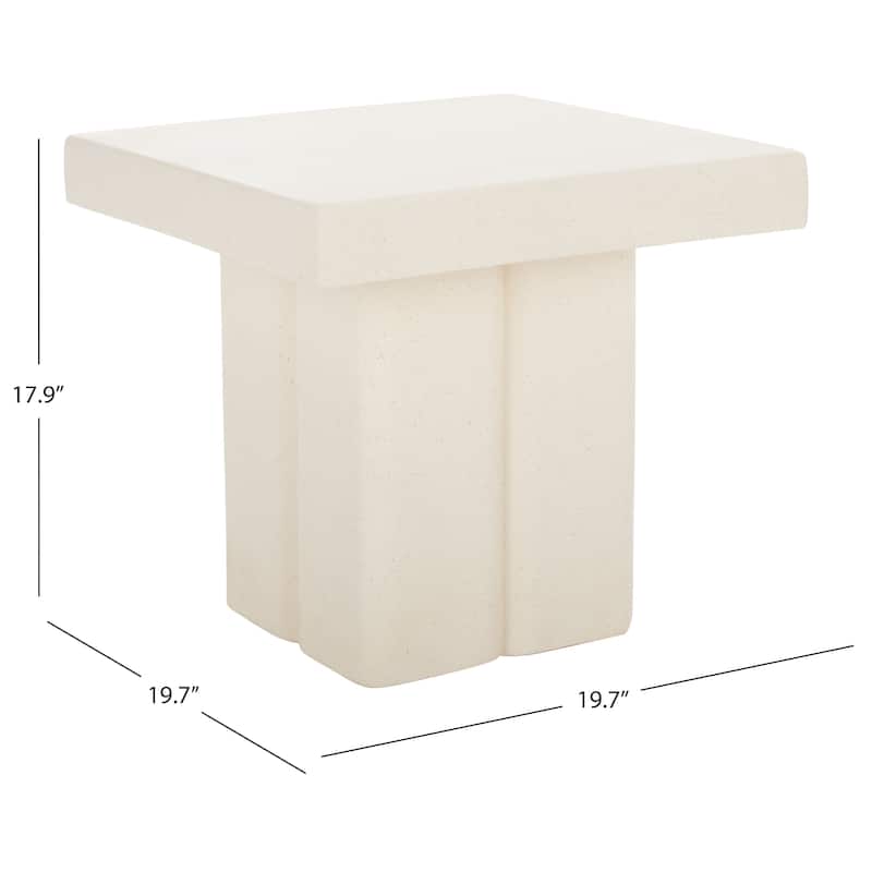 SAFAVIEH Oaklyn Square Pedestal Accent Table - 20"W x 20"D x 18"H