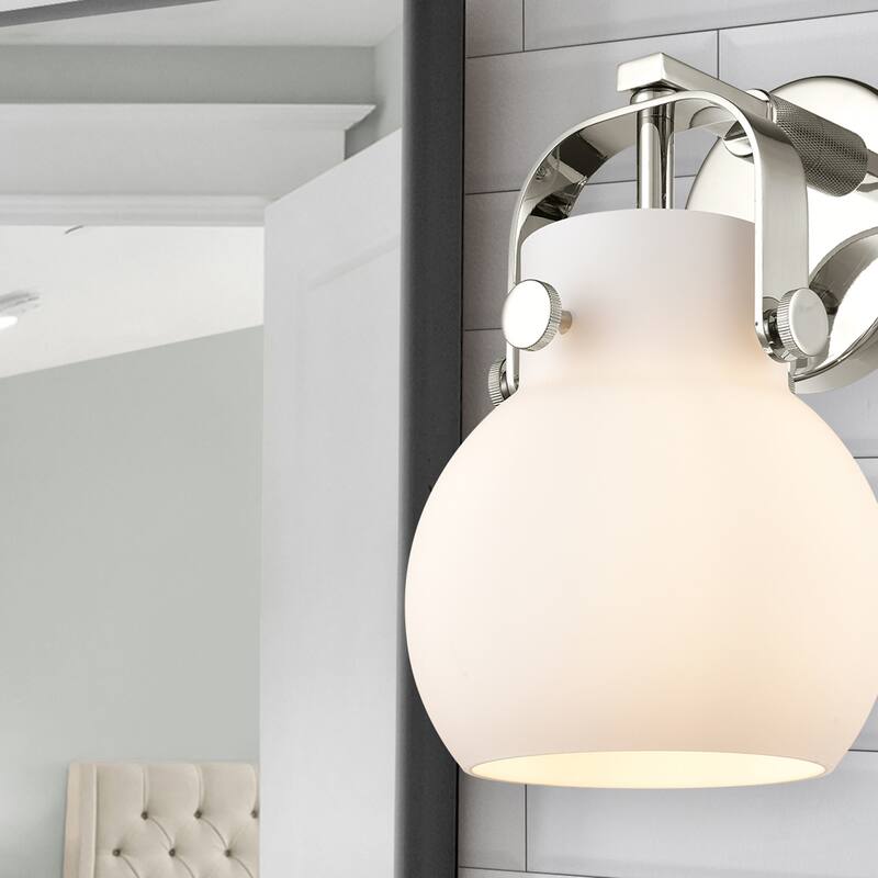 Innovations Lighting 423-1W-5-7 Pilaster II Sphere Sconce Pilaster II