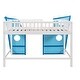 preview thumbnail 4 of 16, Modern Style Solid Wooden Frame Full Size Boat Shape Bed, Loft Bed with Ladder and Windows & Fuardrails, Easy Assembly