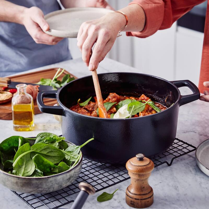 Alva Nori Enameled Cast Iron Dutch Oven w/ Lid