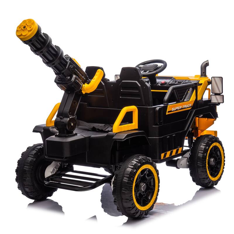 Kids Electric Ride-On Car-Spacious 3-Seater,Powerful 4-Motor Drive,Parental Remote Control,Led Lights