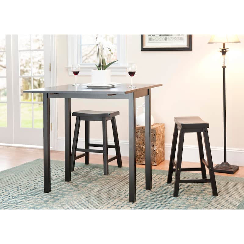 SAFAVIEH Graham 3-Piece Counter-Height Set Pub Table - 36"W x 36"D x 36"H