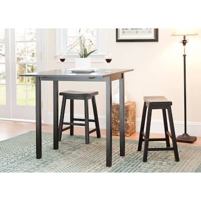 SAFAVIEH Graham 3-Piece Counter-Height Set Pub Table - 36" W x 36" L x 36" H